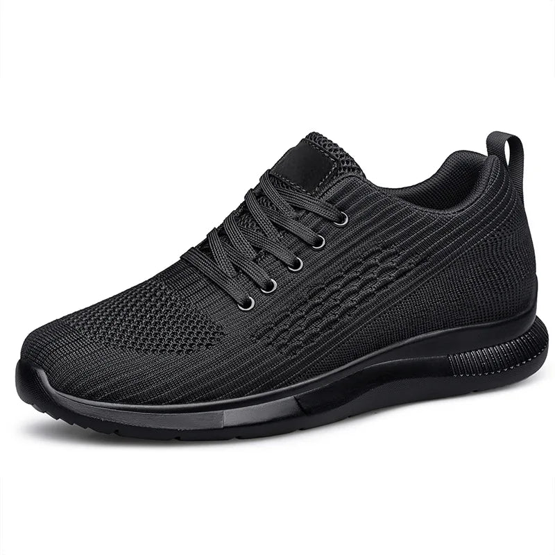Man Mesh Breathable Casual Shoes Invisible Inner Height-Increasing Shoes Increasing Shoes Soft-Soled Running Shoes Sports Shoes