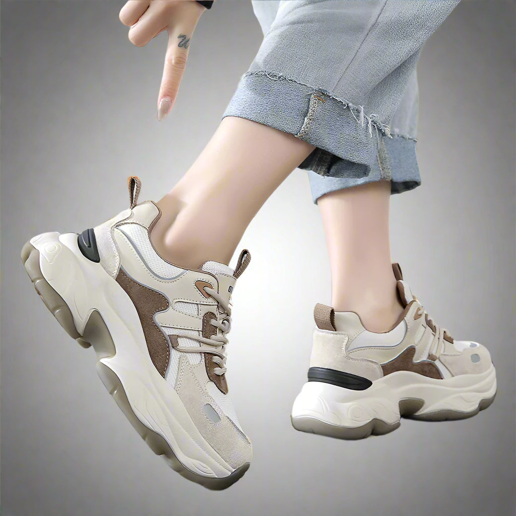 2025 Women'S Autumn Thick Bottomed Hot Selling Lightweight Shoes Versatile Casual Sports Shoes Comfortable Женская Обувь