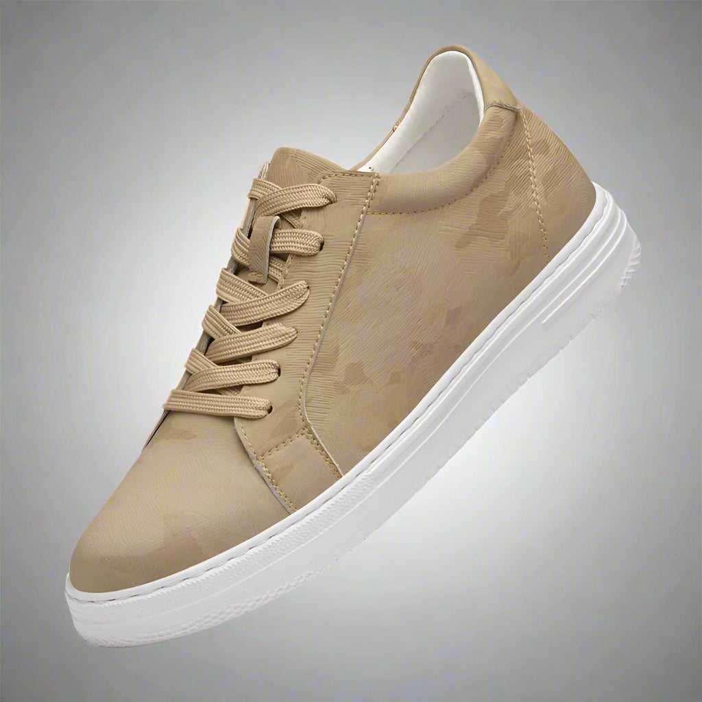 Breathable Outdoor Elevator Sneakers Men'S Shoes PU Leather Increased 6Cm Casual Shoes Walking Shoes Men'S Elevator Sneakers