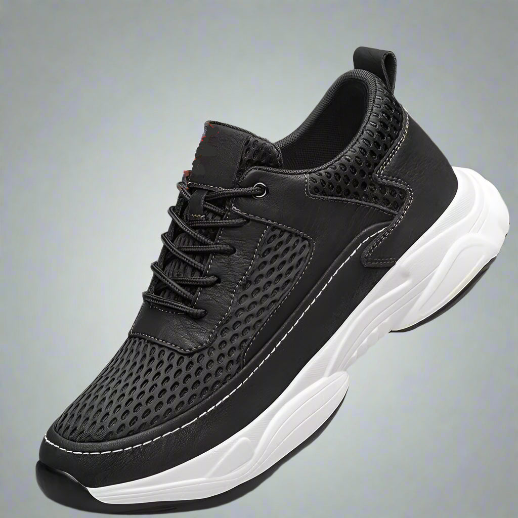 Summer Height Increasing Shoes for Men Mesh Breathable Invisible Inner Lift 8CM Soft Casual Sport Sneakers Sapatos