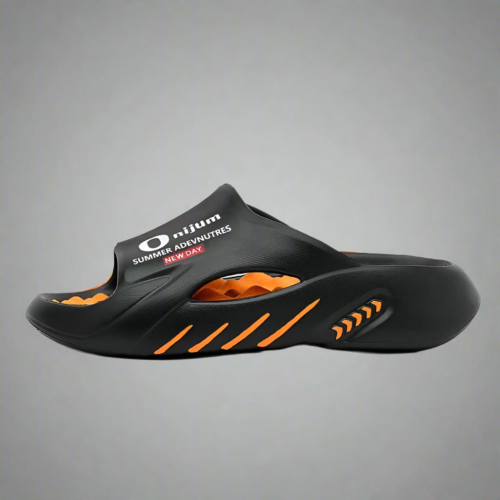 2025 New Men Massage Slippers Slides Indoor Outdoor Sandals Beach Casual Shoes Comfortable Sole Men'S Slippers Big Size 38-47