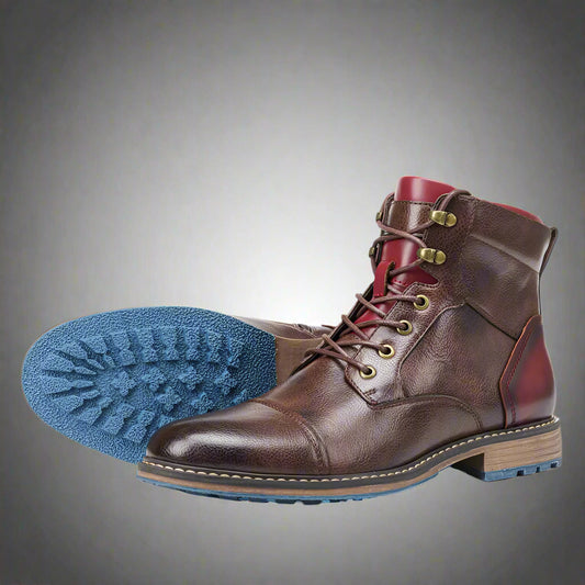 Size 7-13 Ankle Boots for Men Men'S Leather Boots Brand Boot for Men #AL605