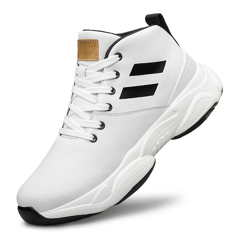 Men Genuine Leather Elevator Shoes Fashion Height Increasing Sneakers for Man Insoles 8CM Hidden Heels Inner Heightening Sports