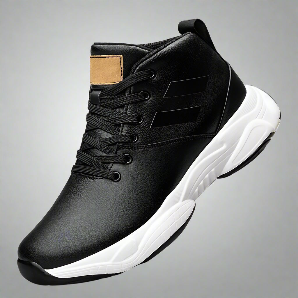 Men Genuine Leather Elevator Shoes Fashion Height Increasing Sneakers for Man Insoles 8CM Hidden Heels Inner Heightening Sports