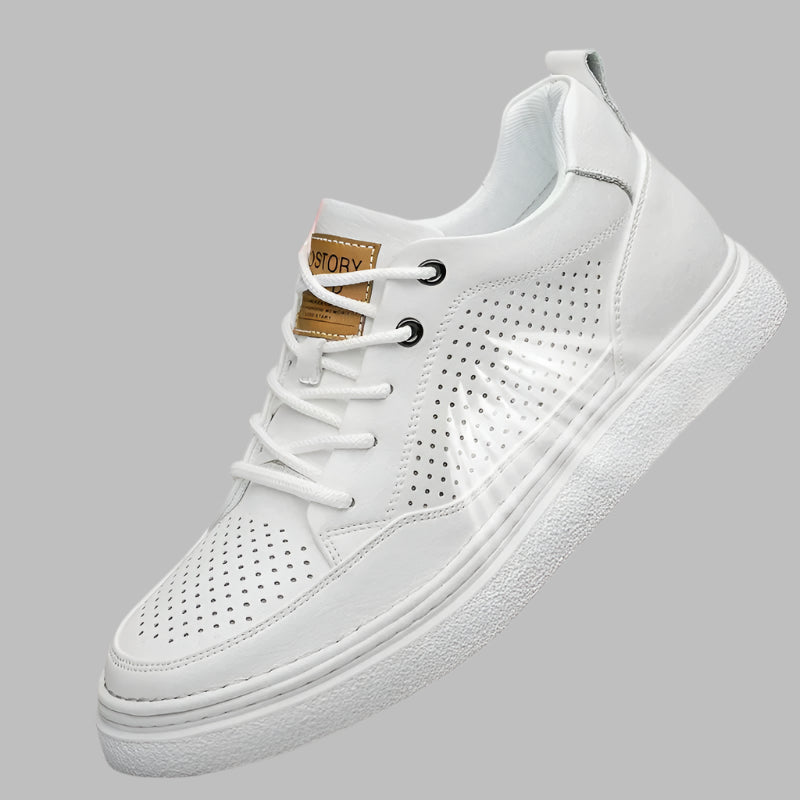 Men Sneakers Elevator Shoes Hidden Heels Hollow Board Shoes Breathable Heightening 6CM 8CM Increase Casual Sports Height Shoes