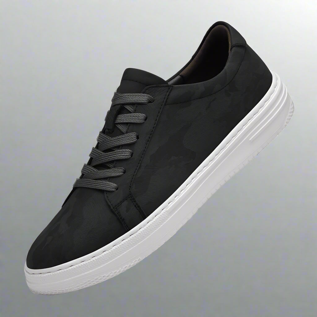 Breathable Outdoor Elevator Sneakers Men'S Shoes PU Leather Increased 6Cm Casual Shoes Walking Shoes Men'S Elevator Sneakers