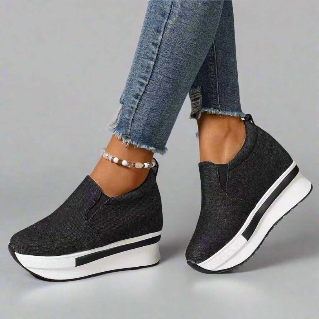 נעלי פלטפורמה קלות לנשים עם סוליה עבה - StepUp Shoes
