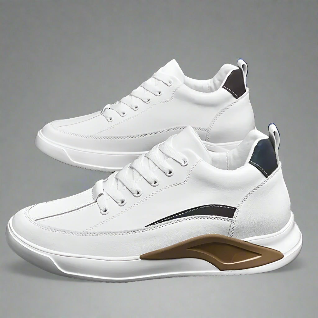 New Men Elevator Shoes 4/6/8CM Invisible Inner Heightening Shoe High Quality Genuine Leather Cowhide Outdoor Casual Sports Shoes