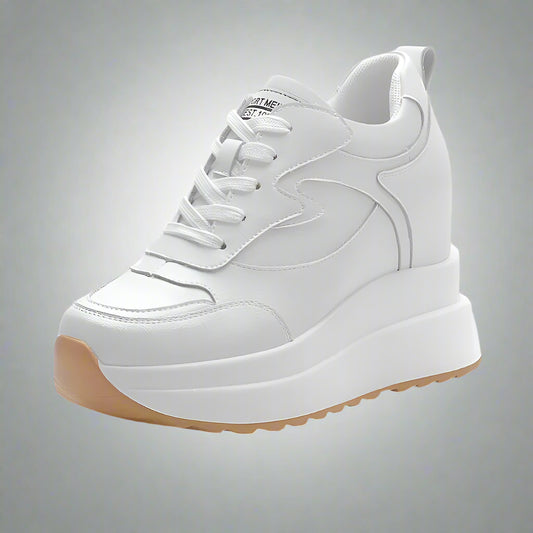 סניקרס מגביהות לנשים מעור אמיתי דגם Day Rise - StepUp Shoes