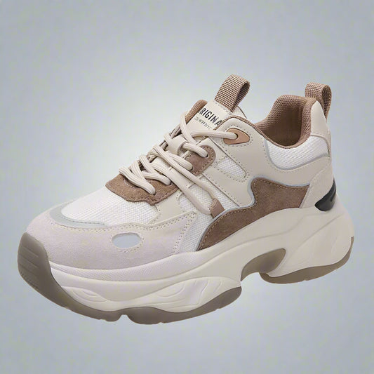 Women'S Shoes New 2022 Spring Sneakers for Women Lace up Mixed Colors Vulcanize Shoes Casual Fashion Dad Shoes Platform Sneakers