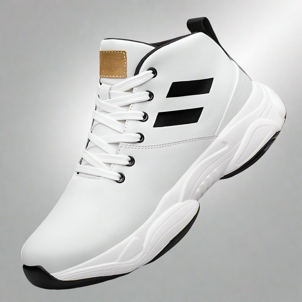 Men Genuine Leather Elevator Shoes Fashion Height Increasing Sneakers for Man Insoles 8CM Hidden Heels Inner Heightening Sports