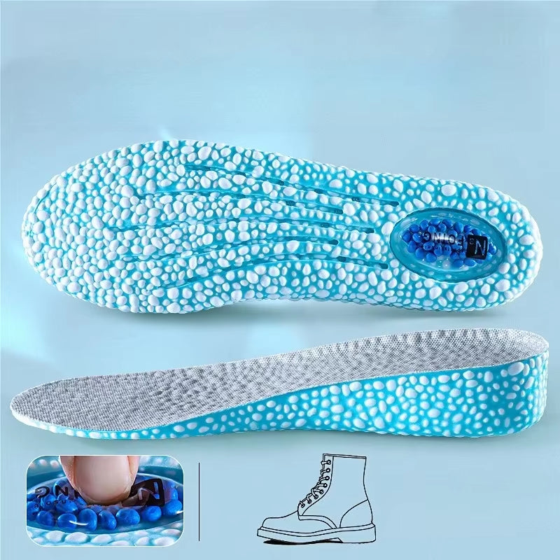 1 Pair EVA Material Invisible Height Increase Insoles for Shoes Breathable Shock Absorption Comfortable for Women Men