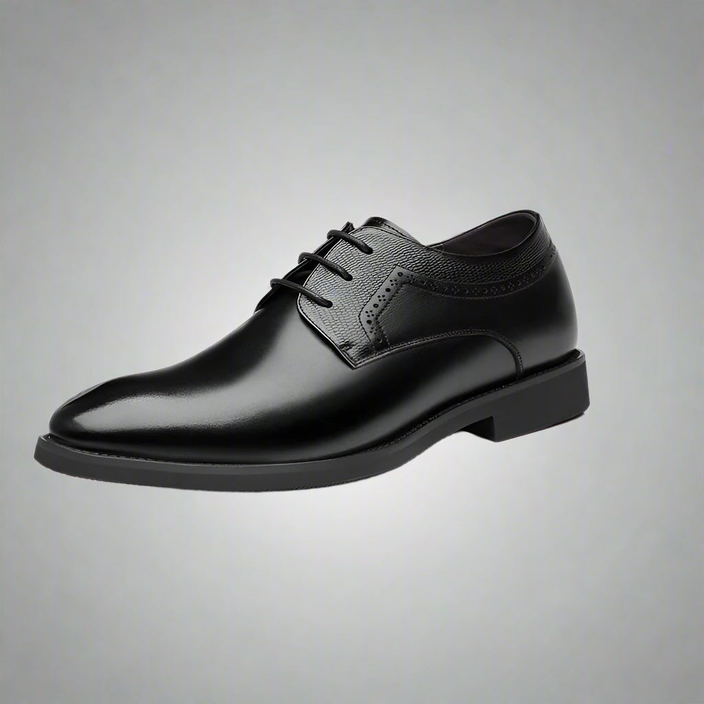 Elevator Shoes Men Leather Shoes 8Cm 6Cm Height Increasing Shoes for Man Increase Insole 6-8CM Invisible Heightening Lift Shoes