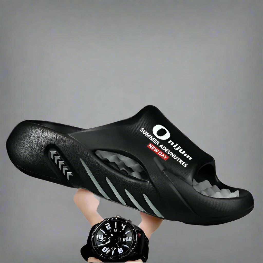 2025 Men'S Massage Slippers Indoor Outdoor Sandals Beach Casual Shoes Comfortable Slides Men Women Home Slippers Big Size 46 47