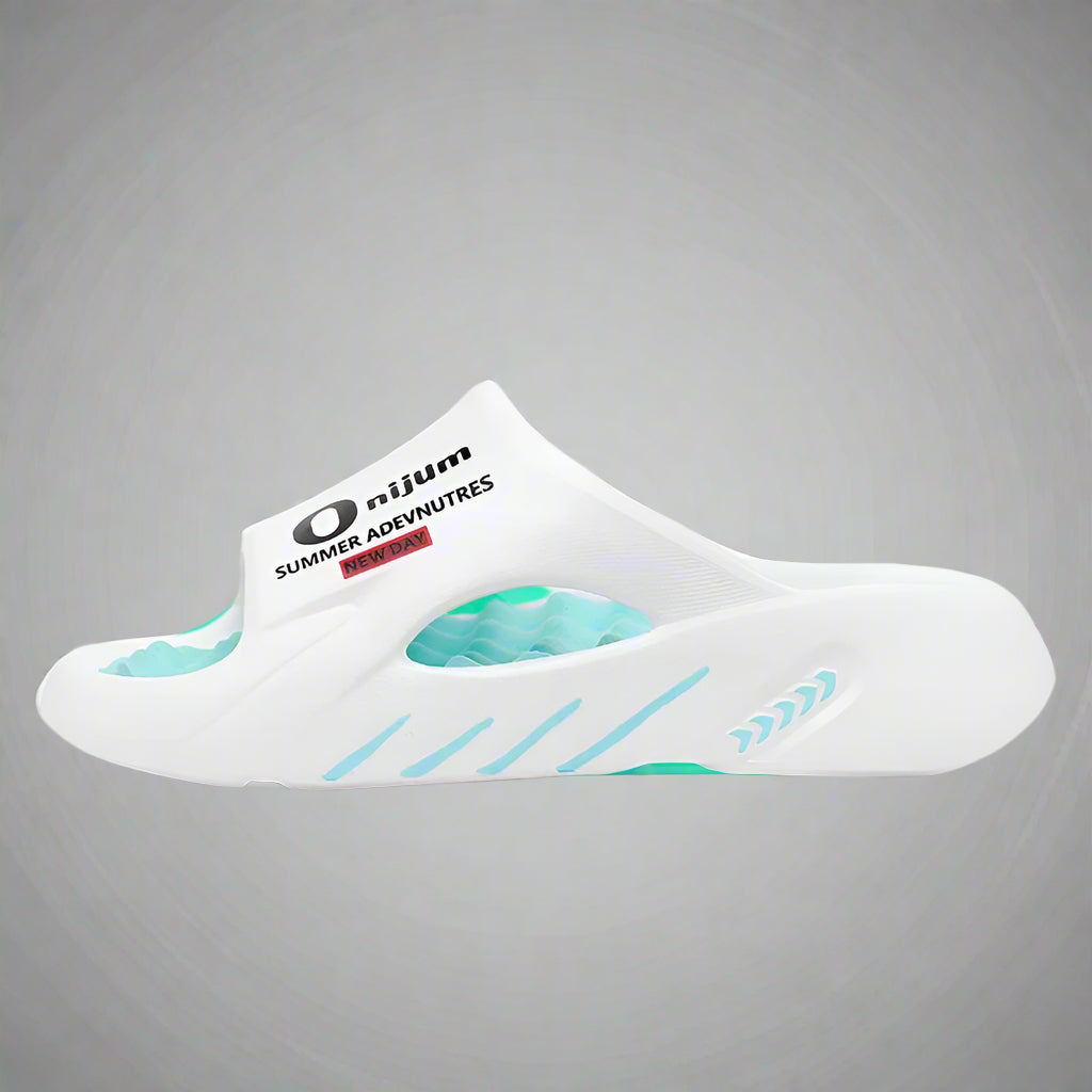 2025 New Men Massage Slippers Slides Indoor Outdoor Sandals Beach Casual Shoes Comfortable Sole Men'S Slippers Big Size 38-47