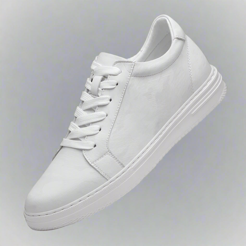 Breathable Outdoor Elevator Sneakers Men'S Shoes PU Leather Increased 6Cm Casual Shoes Walking Shoes Men'S Elevator Sneakers