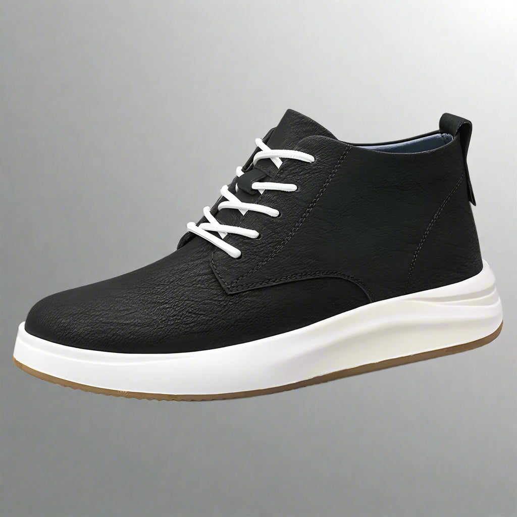 Men'S Genuine Leather Casual Sports Shoes 2025 New Elevator Shoes 8Cm 6Cm Height-Enhancing Shoes Men'S Tall Male Designer