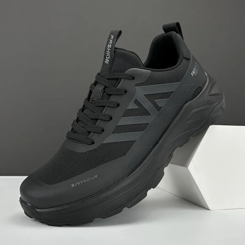 Men'S Summer New Sport Shoes Breathable Mesh Outdoor Running Shoes Thick Bottom Anti-Slip Soft Sole Casual Shoes