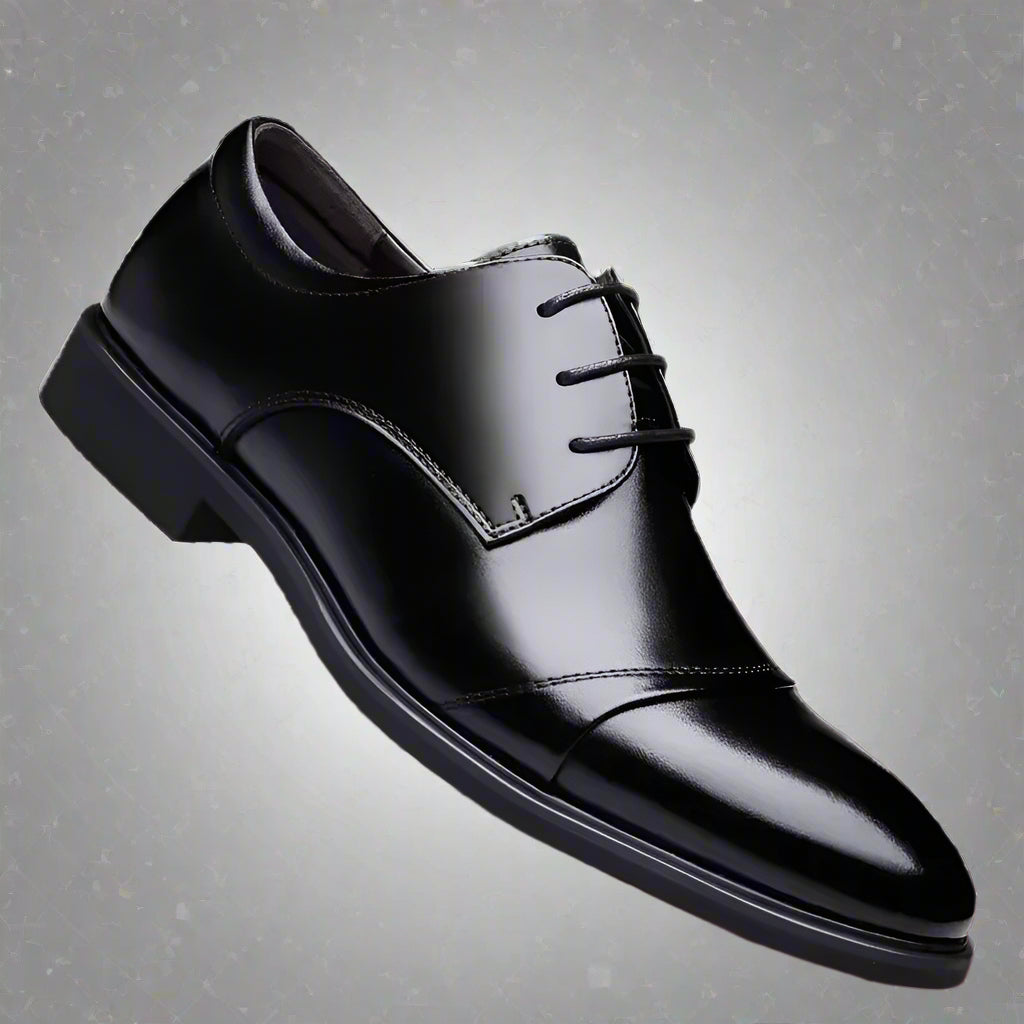 Flat / 6CM Genuine Leather Men Formal Elevator Shoes Wedding Business Height Increase Lift Shoes Invisible Summer Hollow Wedding