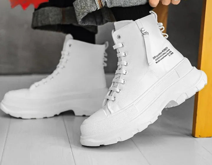 Invisible Height Increasing Shoes for Men 12Cm 10Cm New 2023 Canva Casual Sneakers Thick Bottom High Top Old Dad Shoes Breathabl