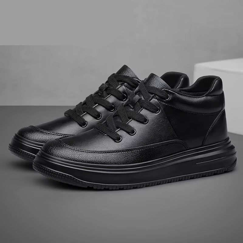 New Invisible Inner Height Increasing Men'S Shoes 8Cm Trendy Sports Shoes White Shoes British Height Increasing Casual Sneakers