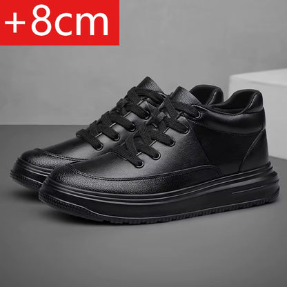 New Invisible Inner Height Increasing Men'S Shoes 8Cm Trendy Sports Shoes White Shoes British Height Increasing Casual Sneakers
