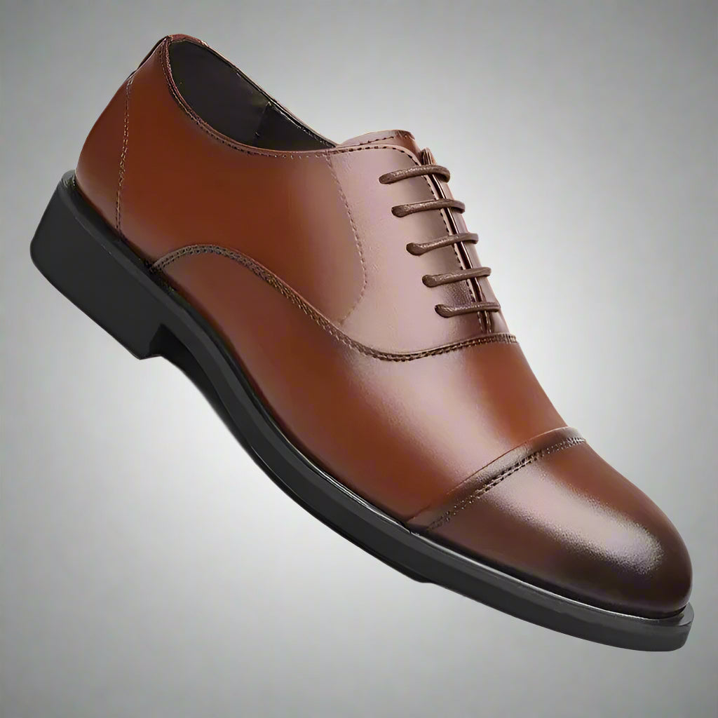 Business Height Increasing Shoes Men Taller Elevator 6CM Invisible Insole for Daily Mens Heighten Increased Wedding Oxfords Male