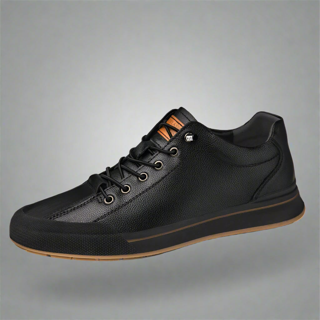 Genuine Leather Casual Shoes for Men 6CM Height Increase Sports Shoes High Quality Flats Shoes Male Brand Office Work Shoe