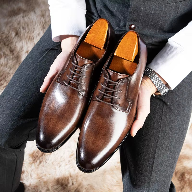 Fashion Men Dress Shoes plus Size 38-48 Elegant Microfiber Leather Shoes for Men Formal Shoe Male Oxfords