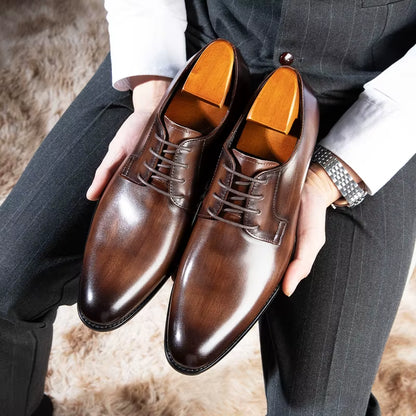 Fashion Men Dress Shoes plus Size 38-48 Elegant Microfiber Leather Shoes for Men Formal Shoe Male Oxfords