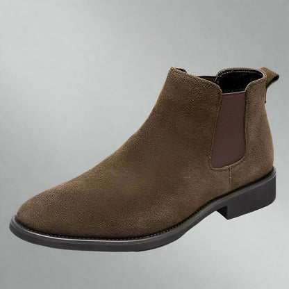 2024 Men'S Chelsea Boots Man Elevator Shoes 8Cm 6Cm Invisible Height Increasing Shoes Men Ankle Boots Inner Increase Short Boots