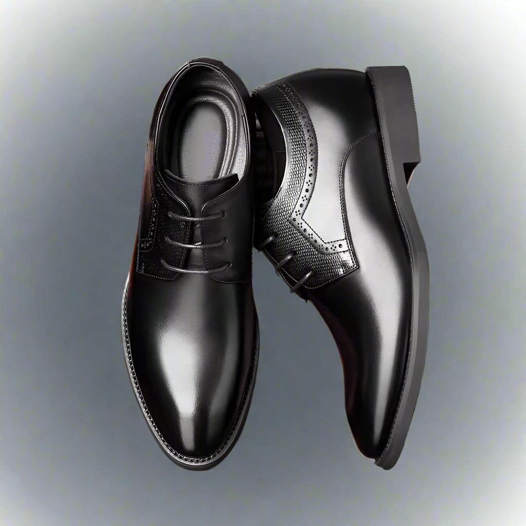 Man Elevator Business Dress Leather Shoes 3/6/8Cm Men Formal Shoes Winter/Spring Business Men Oxfords Versatile Wedding Shoes