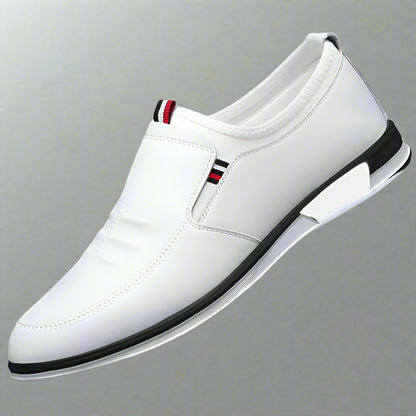 Men Hollow Breathable Cow Leather Casual Elevator Shoes Soft Comfortable Flat/6Cm Hidden Heels Height Increase Sneakes Tall Shoe