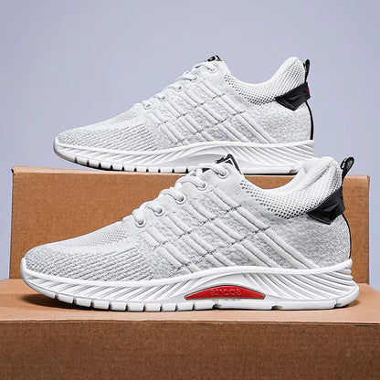 Sneakers Men Elevator Shoes Height Man Mesh Tall Fashion Sports plus Size 37-46