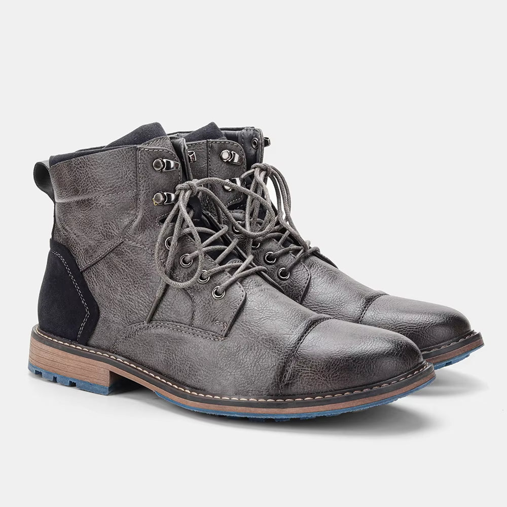 Size 7-13 Ankle Boots for Men Men'S Leather Boots Brand Boot for Men #AL605