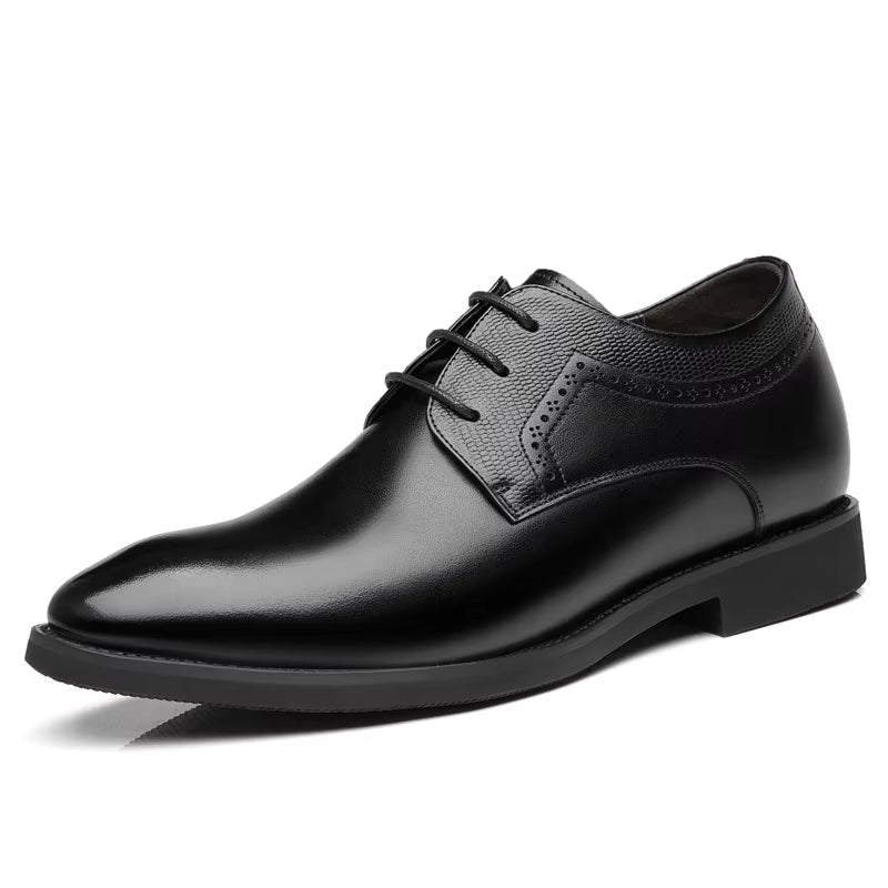 Man Elevator Business Dress Leather Shoes 3/6/8Cm Men Formal Shoes Winter/Spring Business Men Oxfords Versatile Wedding Shoes
