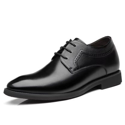 Man Elevator Business Dress Leather Shoes 3/6/8Cm Men Formal Shoes Winter/Spring Business Men Oxfords Versatile Wedding Shoes