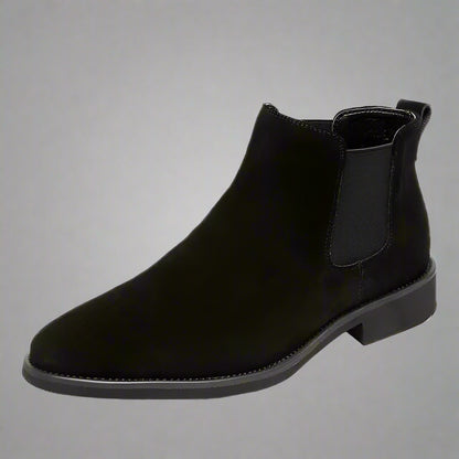 2024 Men'S Chelsea Boots Man Elevator Shoes 8Cm 6Cm Invisible Height Increasing Shoes Men Ankle Boots Inner Increase Short Boots