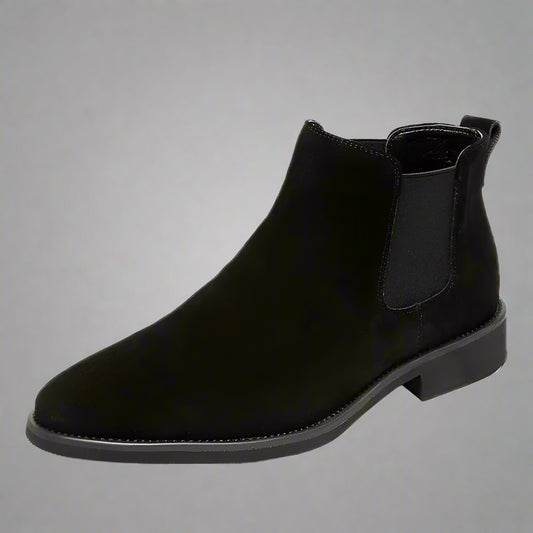 2024 Men'S Chelsea Boots Man Elevator Shoes 8Cm 6Cm Invisible Height Increasing Shoes Men Ankle Boots Inner Increase Short Boots