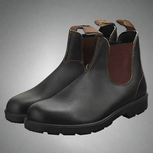 Mens Leather Boots Casual Slip on Formal Oxfords Boot Vintage Couple Shoes Boots Motorcycle Combat Ankle Dress Boots Mens