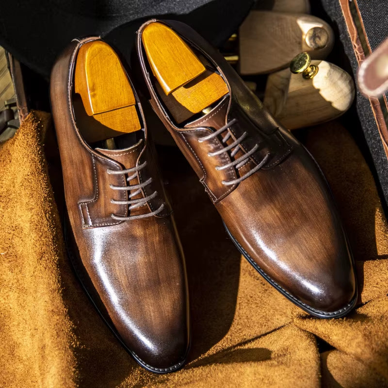 Fashion Men Dress Shoes plus Size 38-48 Elegant Microfiber Leather Shoes for Men Formal Shoe Male Oxfords