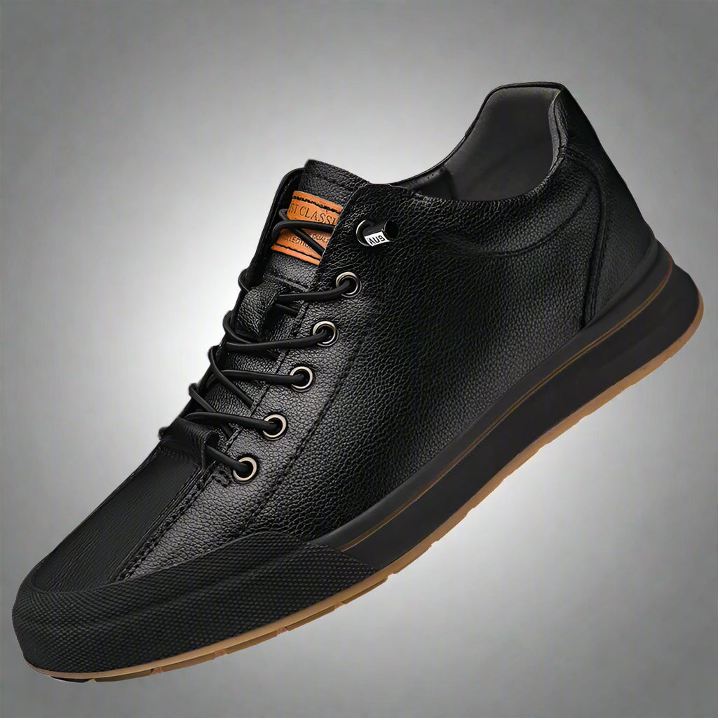 Genuine Leather Casual Shoes for Men 6CM Height Increase Sports Shoes High Quality Flats Shoes Male Brand Office Work Shoe