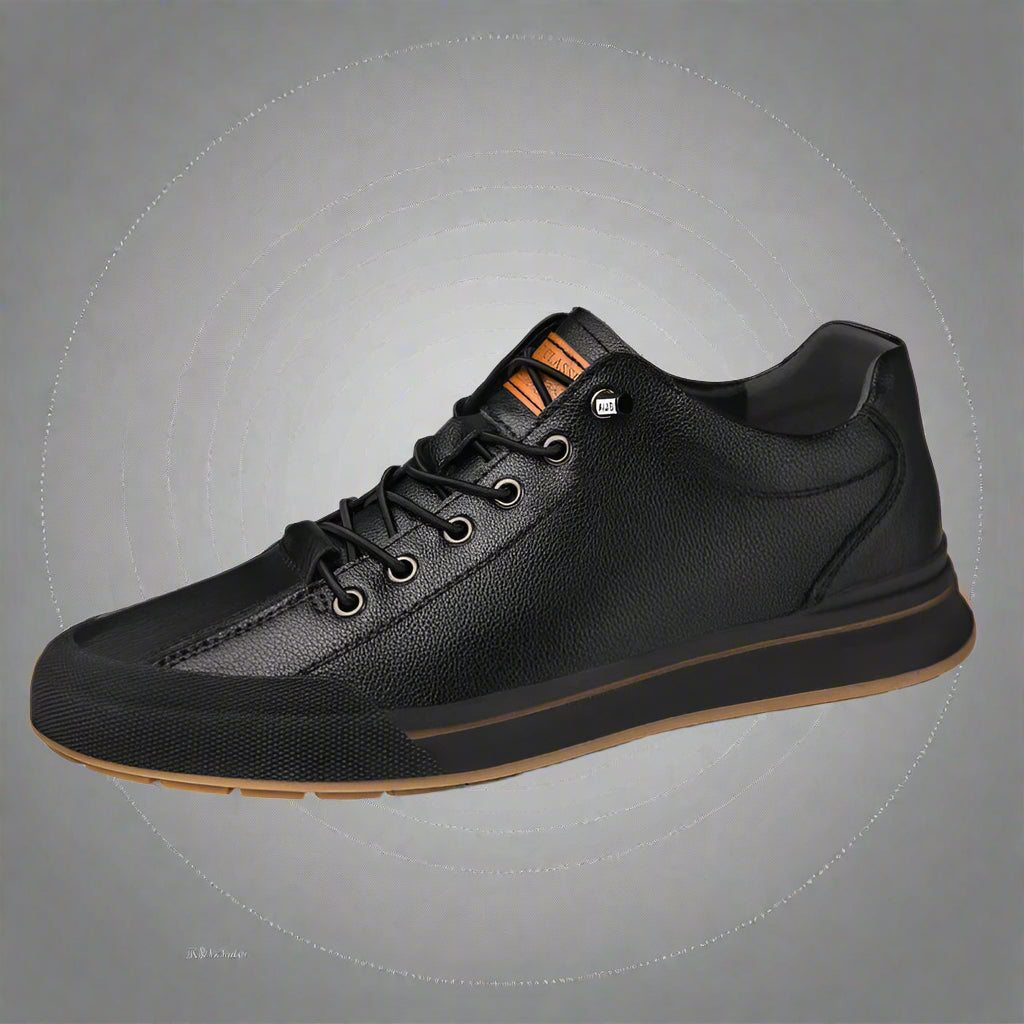 Genuine Leather Casual Shoes for Men 6CM Height Increase Sports Shoes High Quality Flats Shoes Male Brand Office Work Shoe