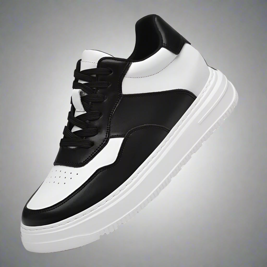 Genuine Leather Height Increasing Elevator Shoes Men Woman Breathable Height Increase Shoes 8Cm Man Sneakers Sport Casual Shoes