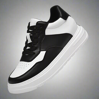 Genuine Leather Height Increasing Elevator Shoes Men Woman Breathable Height Increase Shoes 8Cm Man Sneakers Sport Casual Shoes