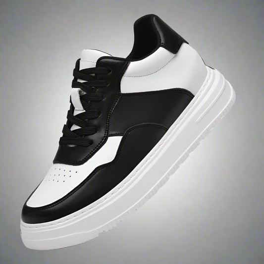 Genuine Leather Height Increasing Elevator Shoes Men Woman Breathable Height Increase Shoes 8Cm Man Sneakers Sport Casual Shoes