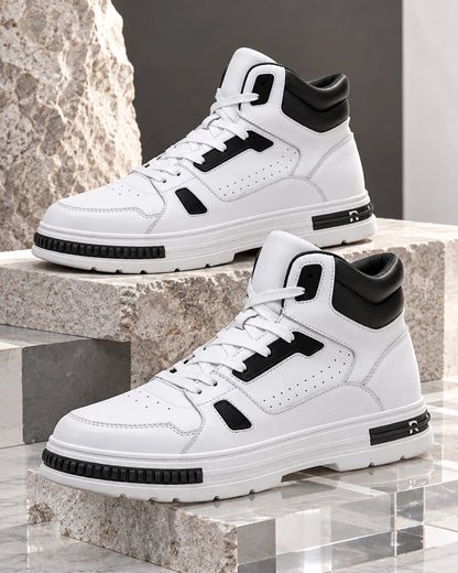 נעלי סניקרס מגביהות Elevated Slip-ons דגם 2 לבנות, צילום מוצר פרימיום