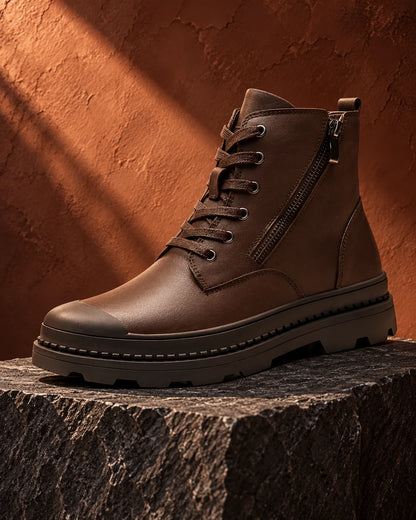מגפיים מגביהות Inferno Rise בצבע חום – תמונת מוצר | StepUp Shoes