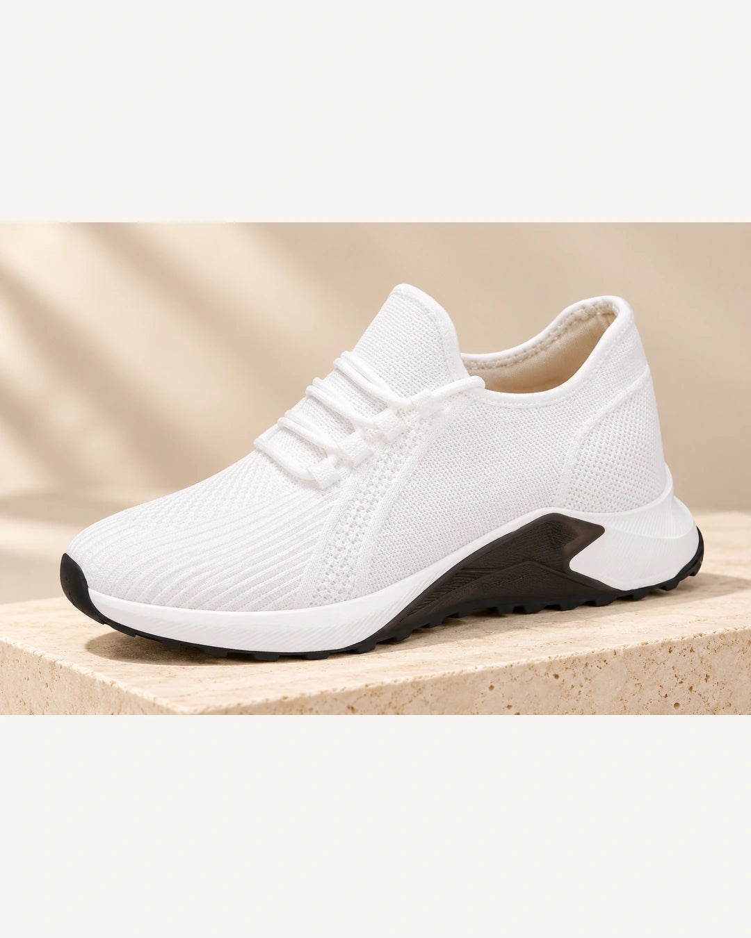 נעלי סניקרס מגביהות Everest בצבע לבן – תמונת מוצר | StepUp Shoes