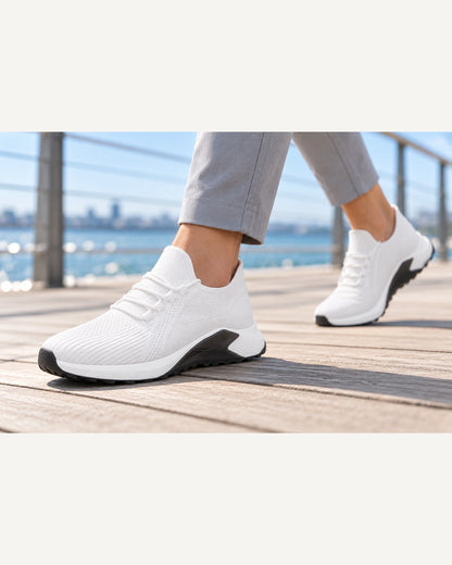 נעלי סניקרס מגביהות Everest בצבע לבן – תמונת מוצר | StepUp Shoes